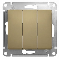 Механизм выключателя 3-клавиши  титан SchE GSL000431