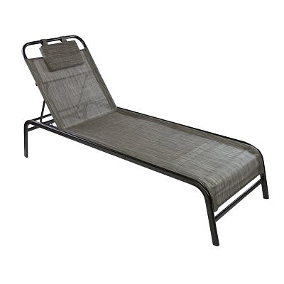 Шезлонг с регулируемой спинкой АДАНА текстилен