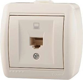 Розетка 710-0200-139 ОП 1гн компьютерная белая