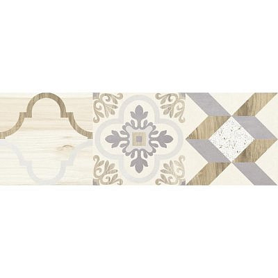 Плитка керамическая Laparet Woody 25х75 бежевый узор