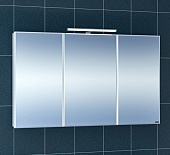 Зеркало шкаф Санта Стандарт 120 трельяж свет 