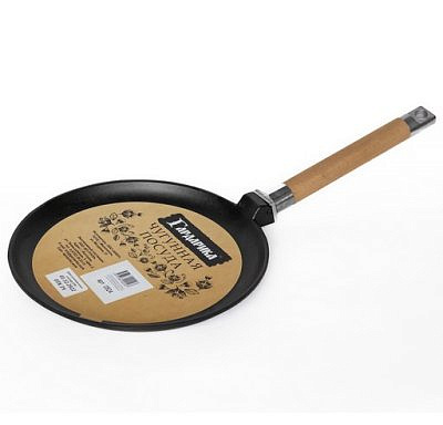 Сковорода блинная чугун, съемная /ручка 24см ТМ Гардарика