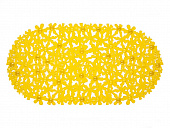 Коврик AQUA-PRIMA Цветы 66*35см желтый