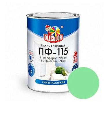 Эмаль ПФ-115 OLECOLOR Зеленое яблоко 2,7кг