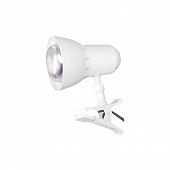 Настольный светильник Надежда 1-мини 40Вт Е27 белый на прищепке
