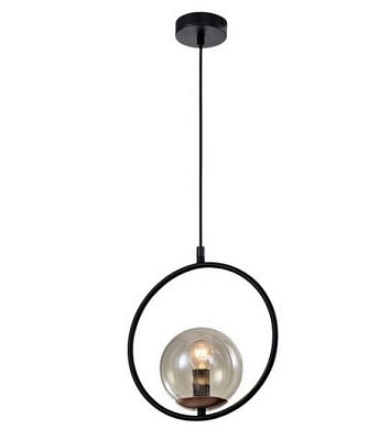 Светильник подвесной (подвес) Rivoli 5147-201 Misericordia 1 x E14 40 Вт черный/медь лофт  кантри-потолочный