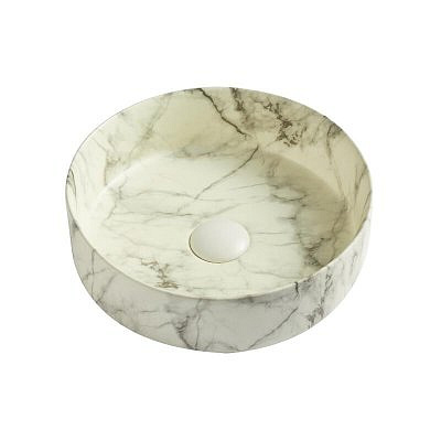 Раковина накладная AZARIO 355х355х120 мм мрамор AZ-3134-ST 