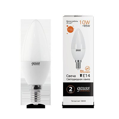 Лампа Gauss LED Candle EL 10W/2700 E14