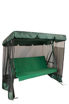 Качели садовые "Сидней" зеленый 3х местные Сид-002 