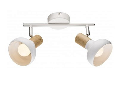 Светильник настенно-потолочный 7052-702 спот Lorena 2 x E14 40 Вт попоротный с выключателем