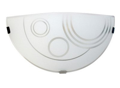 Светильник  ЭЛЕТЕХ  Галактика 300/2 НББ 21-60 М19 матовый белый/клипсы штамп металлик 