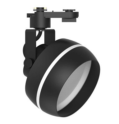 Cветильник трековый под лампу черный Feron 168AL GX70, серия  Luna