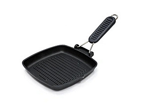 Гриль Saporelax 26х26см со складной силиконовой ручкой GREY