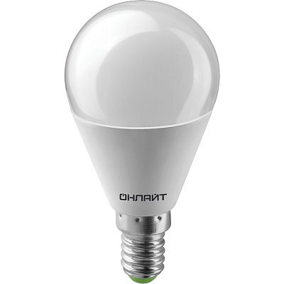Светодиодная лампа Онлайт LED G45 10w/65K E14 61967
