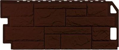 Фасадная панель Камень природный Коричневый