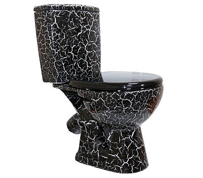 Компакт Rosa Уют Кракелюр черный с сиденьем
