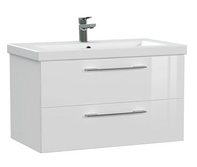 Тумба подвесная LARA 80.13 (Лара 80.13) белая без раковины CERSANIT