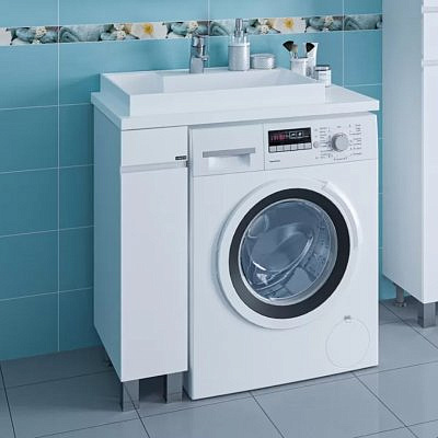 Тумба Санта Марс 19 белая напольная без раковины