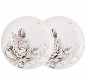 НАБОР ИЗ 2 ТАРЕЛОК ЗАКУСОЧНЫХ LEFARD "WHITE FLOWER" 20,5 СМ 415-2127