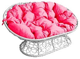 Диван "МАМАСАН" Ротанг (ЧЕРНЫЙ),подушка бежевая