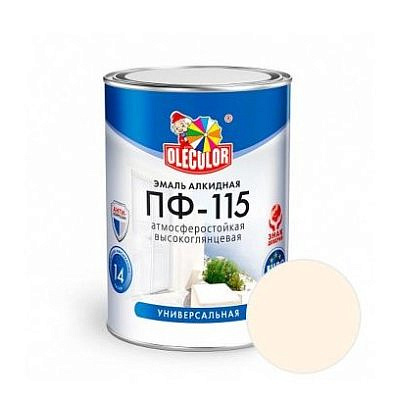 Эмаль ПФ-115 OLECOLOR Кремовая 2,7кг