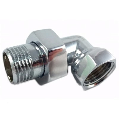 Американка угловая 1/2" для полотенцесушителя, в/н, хром (пара)