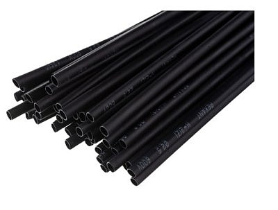 Трубка термоус.Rexant ТУТ 4,0/1,0мм клеевая черная 1м 23-4006