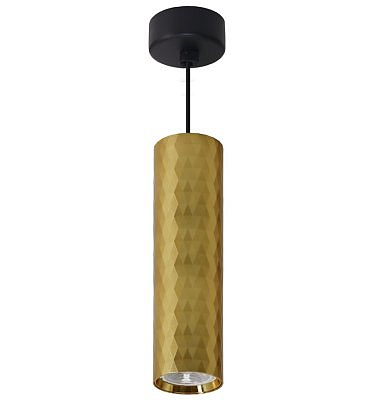 Cветильник потолочный на подвесе 1888 ML черный, золото   MR 16 35W 230 V, GU10 D55*H200 