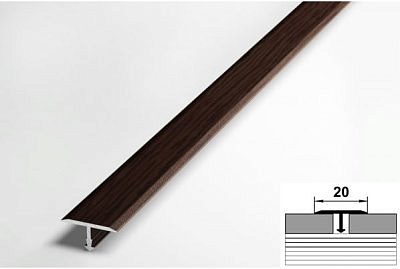 Профиль ЛС10  дуб венге 18*9*2700