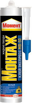 Клей МОМЕНТ Монтаж экспр.декор д/плитки потол.(400 г)