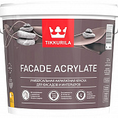 Краска Tikkurila в/д  Facade Acrylate для фасадов 9л