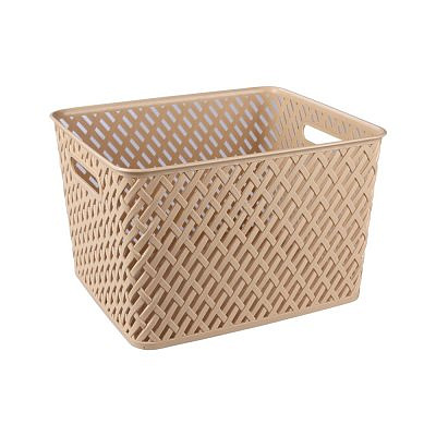 Корзина "Плетенка" 350х290х225 бежевый