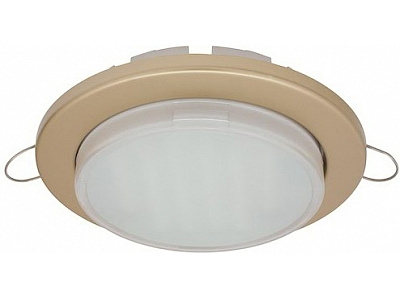 Светильник Ecola GX53-DGX5315 встраиваемый легкий Золото 18*100