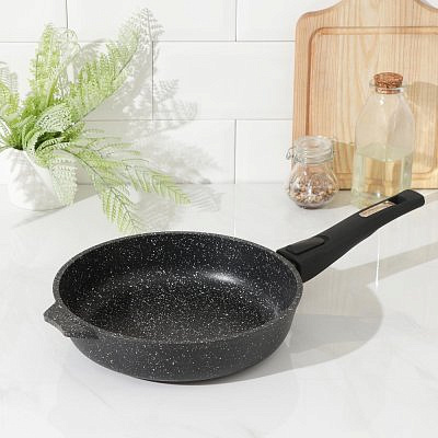 Сковорода Гранит black Induction Pro 24 см съемная ручка 024802И