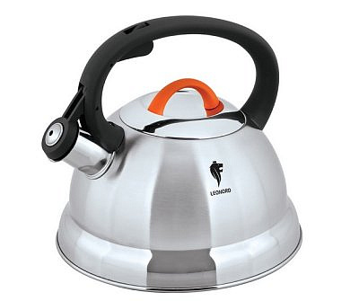 Чайник из нержавеющей стали со свистком Freundlich-3001QS, объем - 2,3 л, капсульное дно, тм Leonord