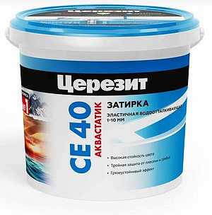 Затирка Церезит эластичная водоотталкивающая CE 40/1 Белый №01 (1кг)
