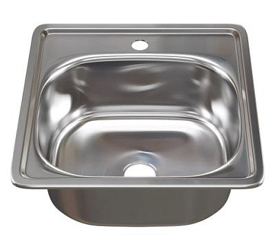 Мойка нержавеющая  380х380мм, 0,6мм, глубина 150мм, врезная, глянец  Mixline 531266