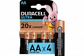 Элемент питания Duracell Ultra размера AA 4штуки 38761