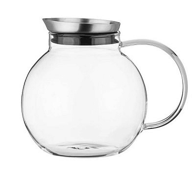 КУВШИН AGNESS "HIGH-TECH"1,5 Л БОРОСИЛИКАТНОЕ СТЕКЛО, НЖС КРЫШКА С ФИЛЬТРОМ 894-137