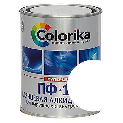 Эмаль ПФ-115 Colorika белая 0,9 кг