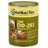 Лак мебельный Colorika&Tex ПФ-283 для внутр.работ,глянцевый 0,8л
