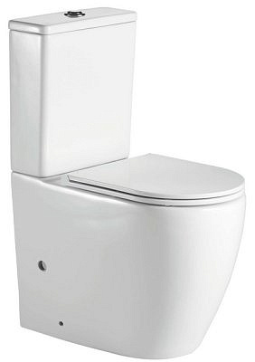 Компакт ALCORA Impresion 3/6 безободковый с сиденьем дюропласт микролифт,быстросъемное