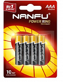 НАНФУ  LR03/286/ААА упак  4штук BL4  элемент питания Nanfu (цена за упаковку)