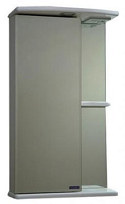 Зеркало шкаф Санта Ника 400 белое левое без светильника