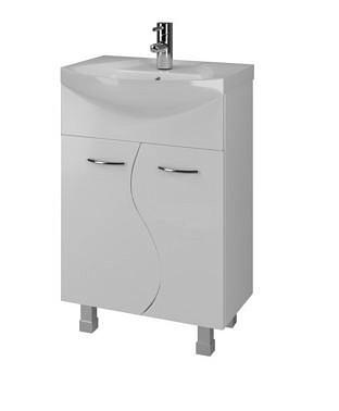 Тумба Ирлен Волна 55 белая без раковины