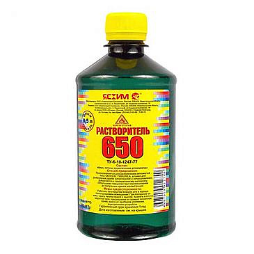 Растворитель 650 0,5л. 