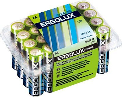 Элемент питания Ergolux LR06 AA 24 шт Штучная продажа В