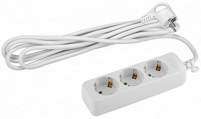 Удлинитель РС-3  5 метров  3 гнезда  6A  1300Вт