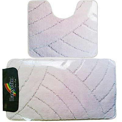 КоврикBANYOLIN из 2-шт.55*90м.нежно розовый