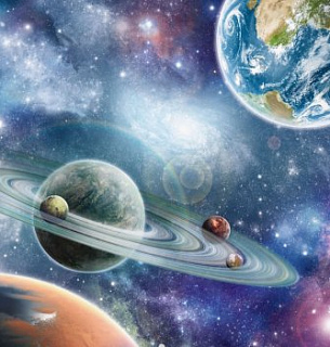 Космос 300*270 песок